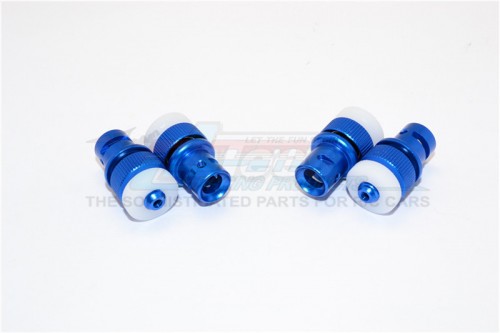 GPM Racing Axial SCX10 II Aluminium Front+Rear Magnet Body Mount - 1Set Blue