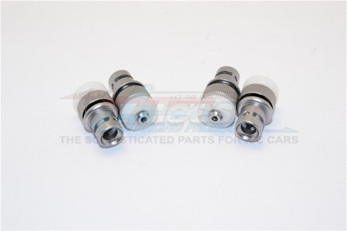 GPM Racing Axial SCX10 II Aluminium Front+Rear Magnet Body Mount - 1Set Gun Metal