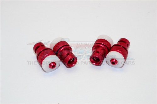 GPM Racing Axial SCX10 II Aluminium Front+Rear Magnet Body Mount - 1Set Red