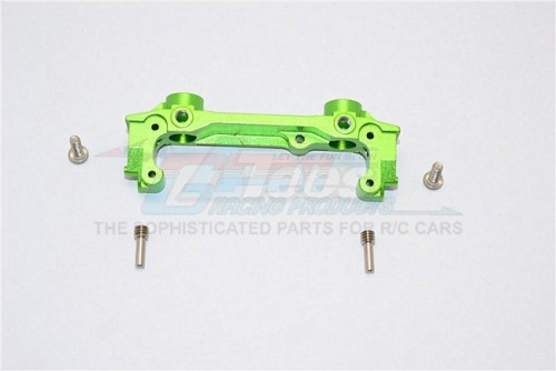 GPM Racing Axial SCX10 II Aluminium Front Bumper Mount - 1Pc Set Green