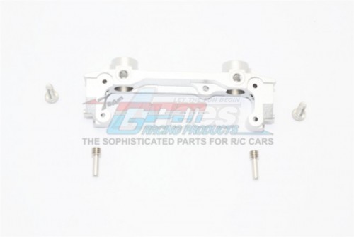 GPM Racing Axial SCX10 II Aluminum Front Bumper Mount - 1Pc Set Silver
