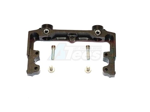GPM Racing Axial SCX10 II Aluminium Rear Bumper Mount - 1Pc Set Black