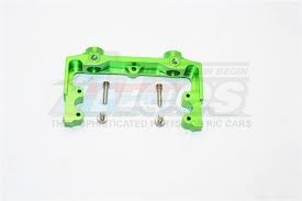 GPM Racing Axial SCX10 II Aluminium Rear Bumper Mount - 1Pc Set Green