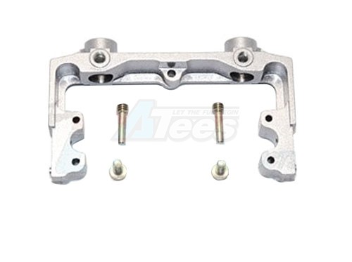 GPM Racing Axial SCX10 II Aluminium Rear Bumper Mount - 1Pc Set Gun Metal