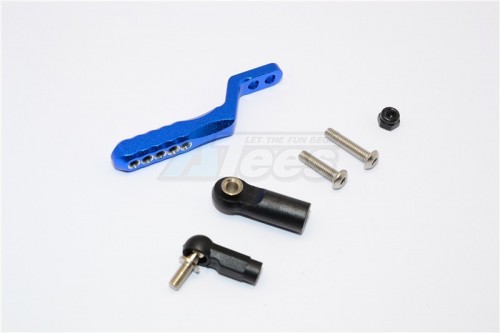 GPM Racing Axial SCX10 II Aluminium Rear Tow Hitch - 1Pc Set Blue