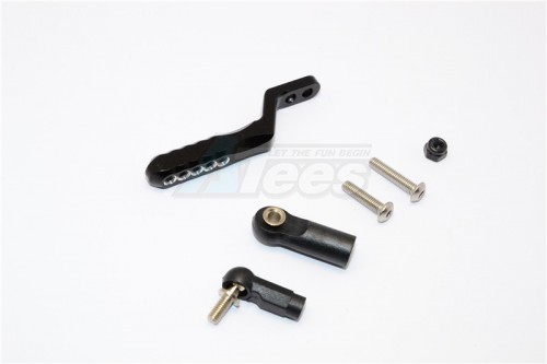 GPM Racing Axial SCX10 II Aluminium Rear Tow Hitch - 1Pc Set Black