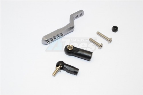 GPM Racing Axial SCX10 II Aluminium Rear Tow Hitch - 1Pc Set Gun Metal