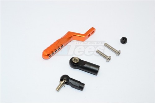 GPM Racing Axial SCX10 II Aluminium Rear Tow Hitch - 1Pc Set Orange