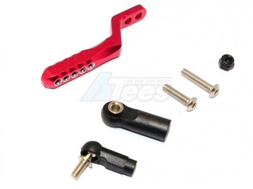 GPM Racing Axial SCX10 II Aluminium Rear Tow Hitch - 1Pc Set Red