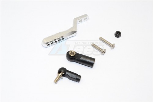 GPM Racing Axial SCX10 II Aluminium Rear Tow Hitch - 1Pc Set Silver