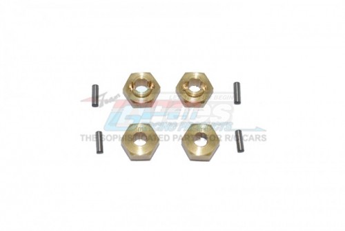 GPM Racing Axial SCX24 Brass Hex Adapters 3MM Thick (AXI90081, AXI00002) - 8Pcs Set