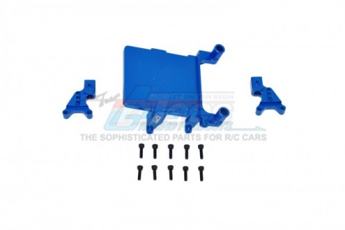 GPM Racing Axial SCX24 Aluminium Adjustable Front&Rear Damper Mount - 13Pcs Set Blue