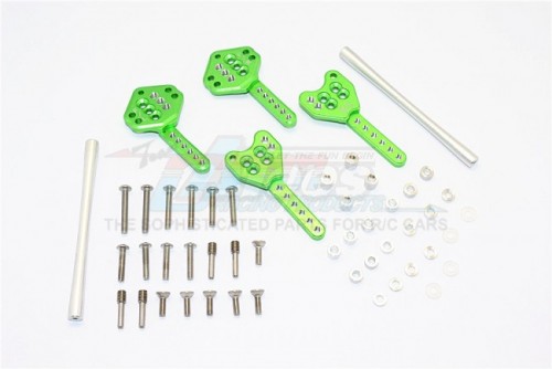 GPM Racing Axial SCX10 II Aluminium Front & Rear Shock Tower Adjustable Mount - 1Set Green