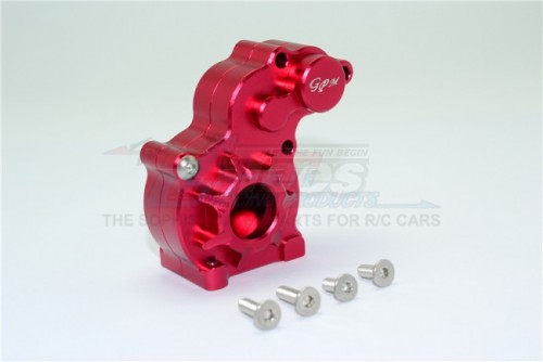 GPM Racing Axial SCX10 II Aluminium Spur Gear Cover - 1Pc Set (For SCX10 II 90047 Only) Red