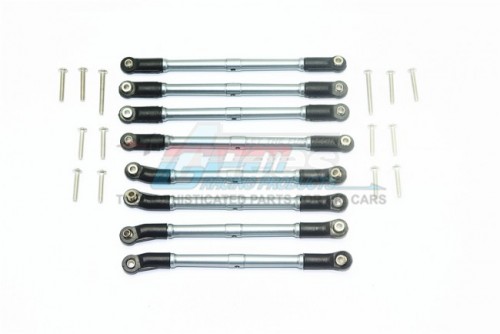 GPM Racing Axial SCX10 II Aluminium Adjustable Upper & Lower Suspension Links - 22Pcs Set (For UMG 10-AXi90075) Gun Metal