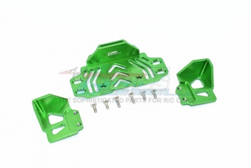 GPM Racing Axial SCX10 III Aluminium Rear Battery Holder - 9Pcs Set Green