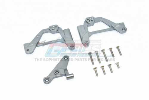 GPM Racing Axial SCX10 III Aluminium Front Shock Mount - 12Pcs Set Gun Metal