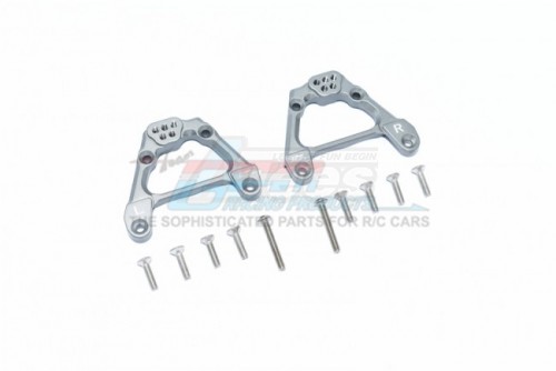 GPM Racing Axial SCX10 III Aluminium Adjustable Rear Damper Mount - 12Pcs Set Gun Metal