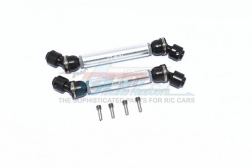 GPM Racing Axial SCX10 III Steel+Aluminium Front+Rear CVD Drive Shaft - 6Pcs Set Silver