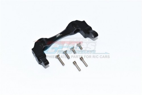 GPM Racing Axial SCX10 III Aluminium Front Bumper Mount - 7Pcs Set Black