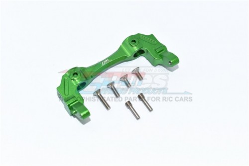 GPM Racing Axial SCX10 III Aluminium Front Bumper Mount - 7Pcs Set Green