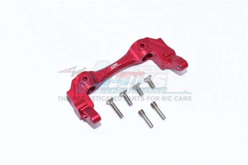 GPM Racing Axial SCX10 III Aluminium Front Bumper Mount - 7Pcs Set Red