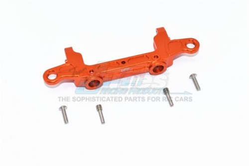 GPM Racing Axial SCX10 III Aluminium Rear Bumper Mount - 5Pcs Set Orange