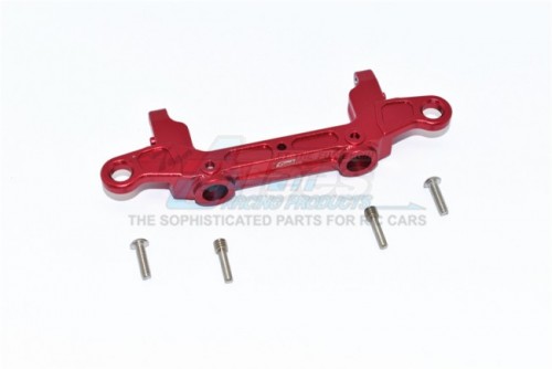 GPM Racing Axial SCX10 III Aluminium Rear Bumper Mount - 5Pcs Set Red