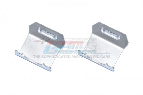 GPM Racing Axial SCX10 III Stainless Steel F&R Gear Box Bottom Protector Mount For TRX4 - 2Pcs Set