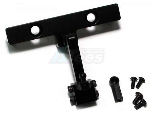 GPM Racing Axial SCX10 Aluminum Adjustable Tow Hitch - 1set Black