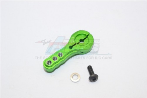 GPM Racing Miscellaneous All Aluminium Servo Horn For 25T Spline Output Shaft 3 Holes Design For Futaba/Kyosho/Tamiya/Axial/Traxxas Models- 1Pc Green