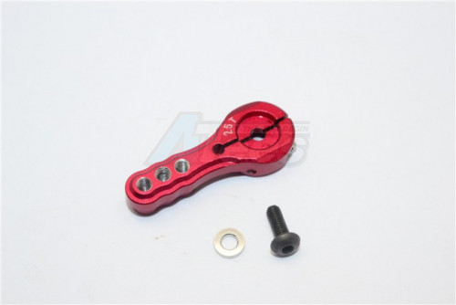 GPM Racing Miscellaneous All Aluminium Servo Horn For 25T Spline Output Shaft 3 Holes Design For Futaba/Kyosho/Tamiya/Axial/Traxxas Models- 1Pc Red
