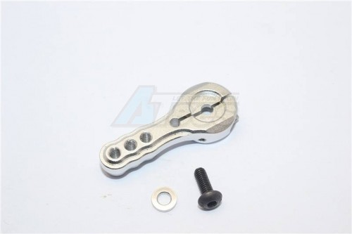 GPM Racing Miscellaneous All Aluminium Servo Horn For 25T Spline Output Shaft 3 Holes Design For Futaba/Kyosho/Tamiya/Axial/Traxxas Models- 1Pc Silver