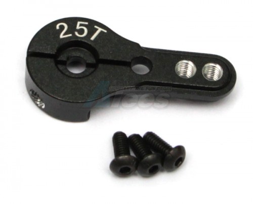 GPM Racing Miscellaneous All Aluminium Servo Horn For 25T Spline Output Shaft - 1pc Black