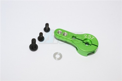 GPM Racing Miscellaneous All Aluminium Servo Horn For 25T Spline Output Shaft - 1pc Green
