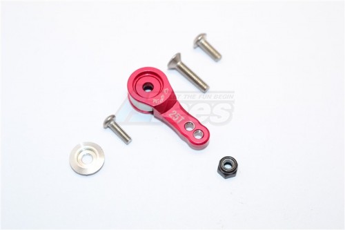 GPM Racing Miscellaneous All ALUMINIUM HI-TORQUE SERVO SAVER FOR 25T SPLINE OUTPUT SHAFT - 1PC SET Red