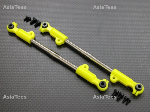 GPM Racing HPI Hellfire Steel Rear Camber Link With Aluminum Ball Ends (tie Rod Design) With Screws - 1 Pair Set Blue