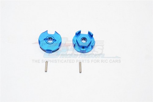 GPM Racing Traxxas Slash 4X4 Aluminium Wheel Hex Claw - 2Pcs Blue