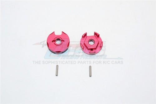 GPM Racing Traxxas Slash 4X4 Aluminium Wheel Hex Claw - 2Pcs Red