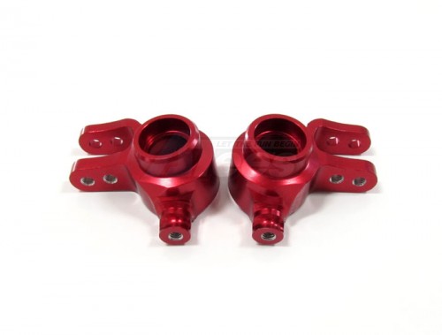 GPM Racing Traxxas Stampede VXL Aluminum Front Knuckle Arm - 1pr Set Red