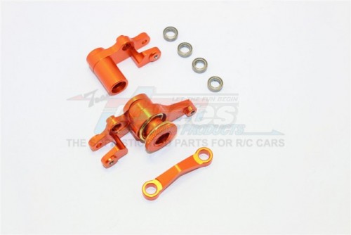 GPM Racing Traxxas Slash 4X4 Aluminum Steering Assembly - 1Set Orange