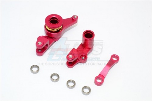 GPM Racing Traxxas Slash 4X4 Aluminum Steering Assembly - 1set Red