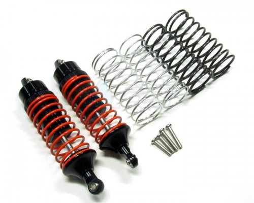 GPM Racing Traxxas Slash Aluminum Front Adjustable Spring Damper With Aluminum Ball Top & Ball Ends 1 Pair Black