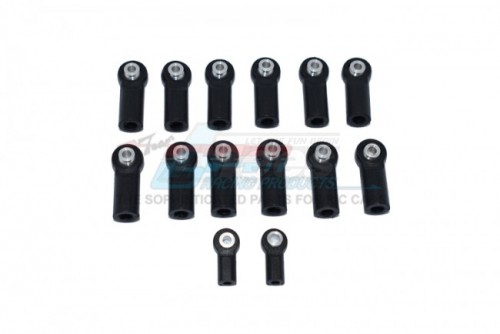GPM Racing Traxxas Slash 4X4 Plastic Ball Ends For GPM SLA160P Only Not Suitable For Original Parts - 14Pcs Set Black