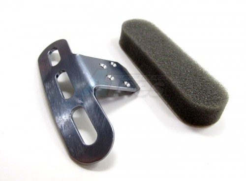 GPM Racing Team Losi Mini-Baja Aluminum Front Bumper(80mm Wide) Large Size - 1pc Gun Metal