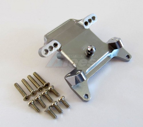 GPM Racing Team Losi Mini-Baja Aluminum Front Upper Cap For Steering - 1pc Set Gun Metal