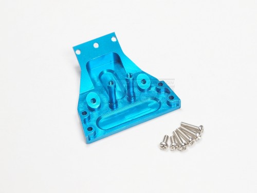 GPM Racing Team Losi Mini-T Aluminum Front Lower Brace For Steering With Screws - 1pc Set Blue