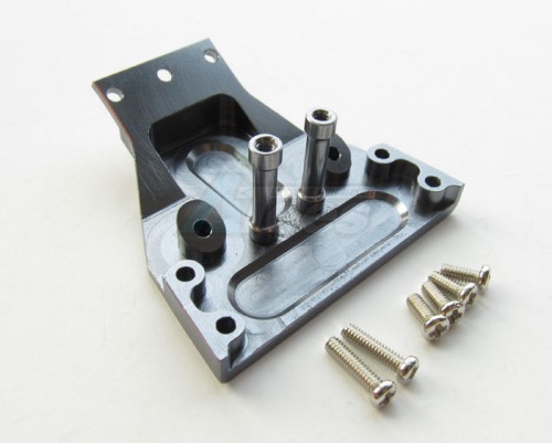 GPM Racing Team Losi Mini-Baja Aluminum Front Lower Brace For Steering -1pc Set Gun Metal