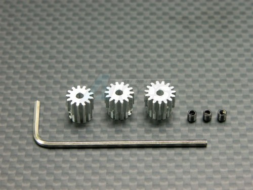 GPM Racing Team Losi Mini-T Aluminum Motor Gear (13,14,15T) W/ Hex Wrench Set