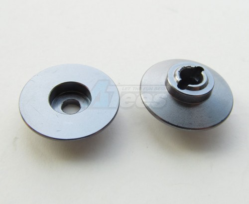 GPM Racing Team Losi Mini-Baja Aluminum Main Gear Adaptor - 2pcs - Slip Type Gun Metal